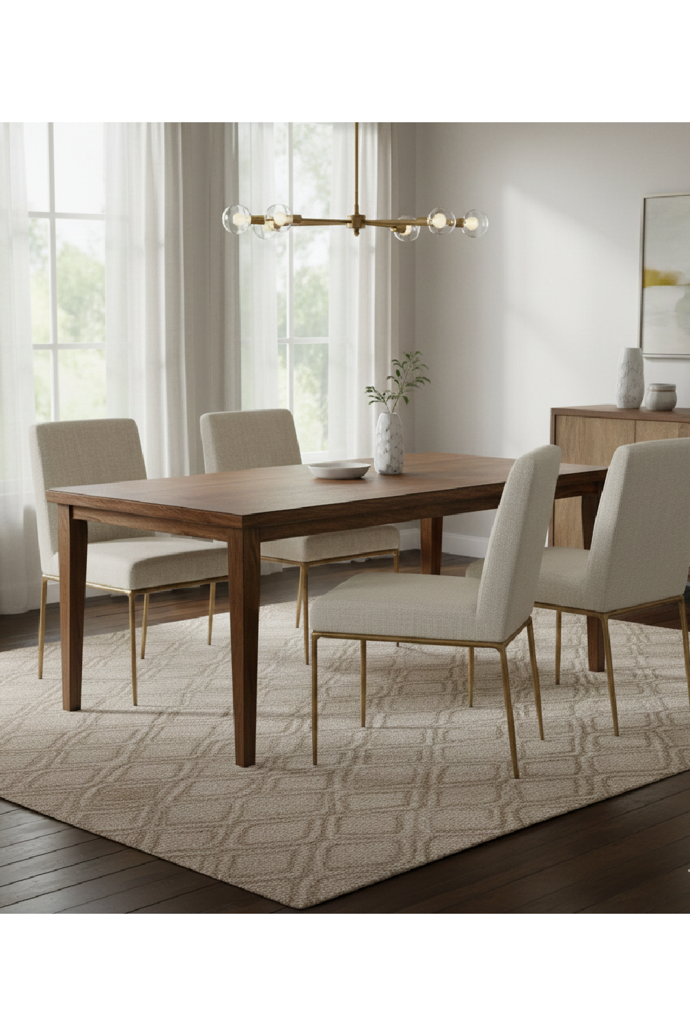 Linen Upholstered Dining Chair | OROA Modern Beasley | Oroa.com
