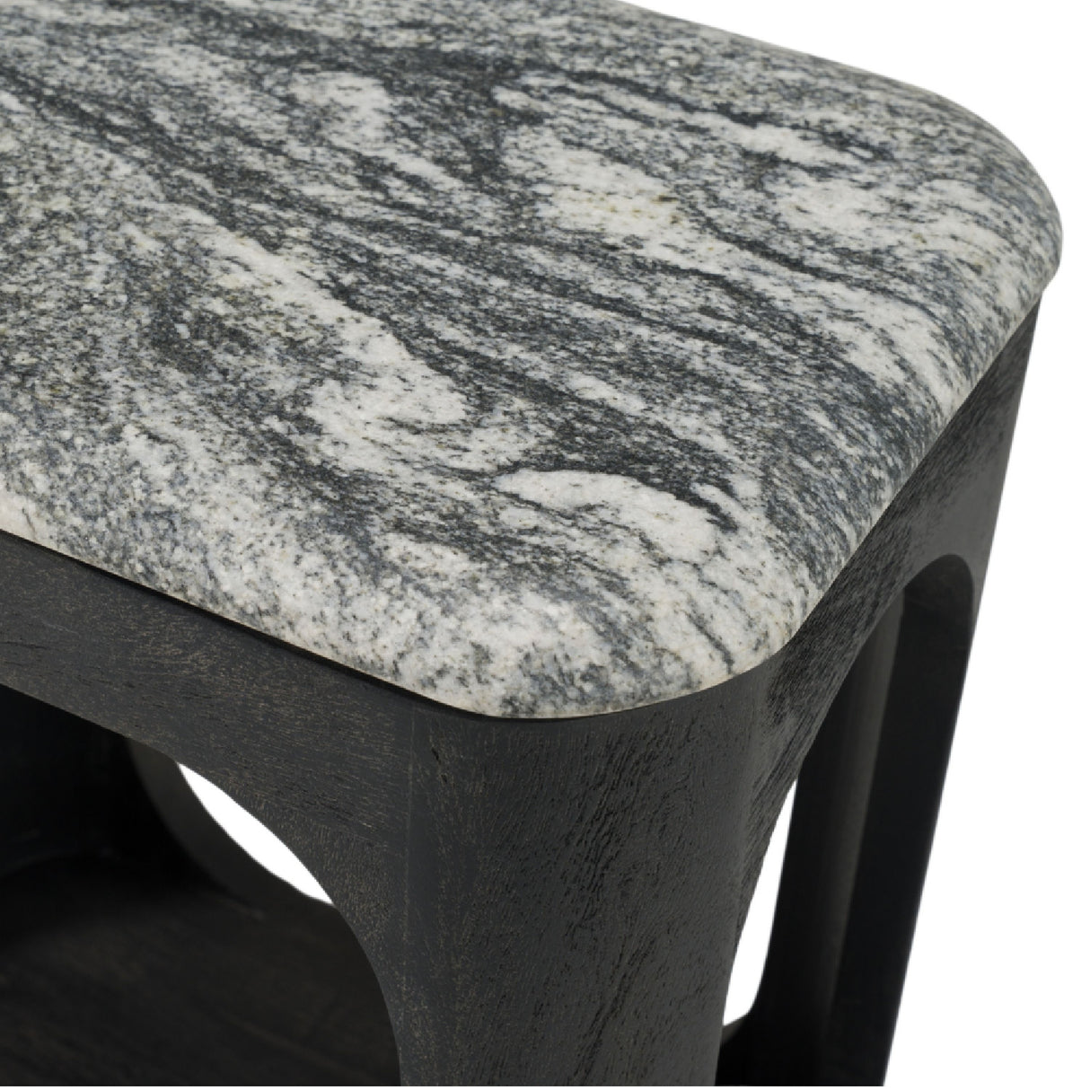 White Granite End Table | OROA Modern Marco | Oroa.com