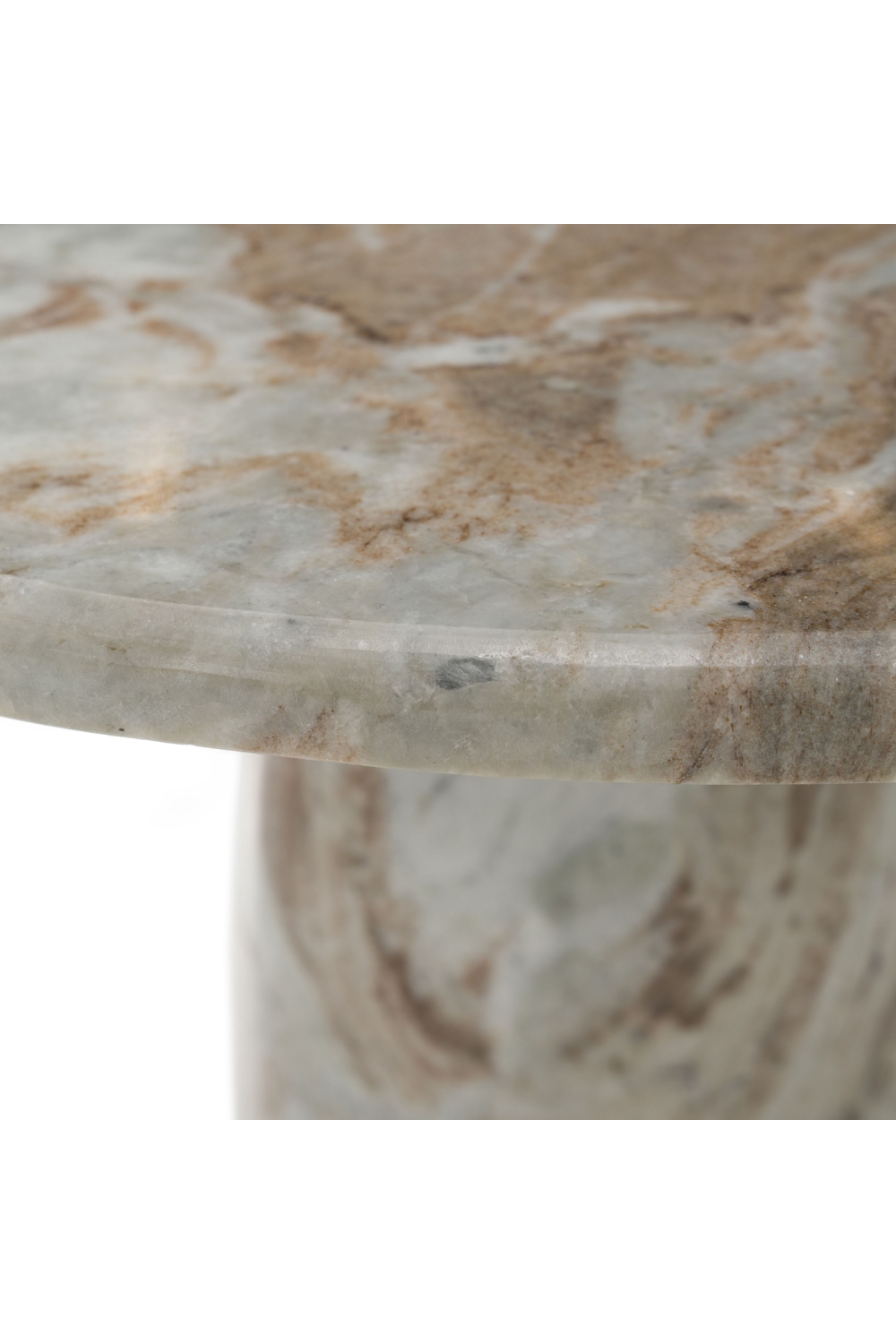 Natural Marble Round Coffee Table | OROA Modern Isaac | Oroa.com