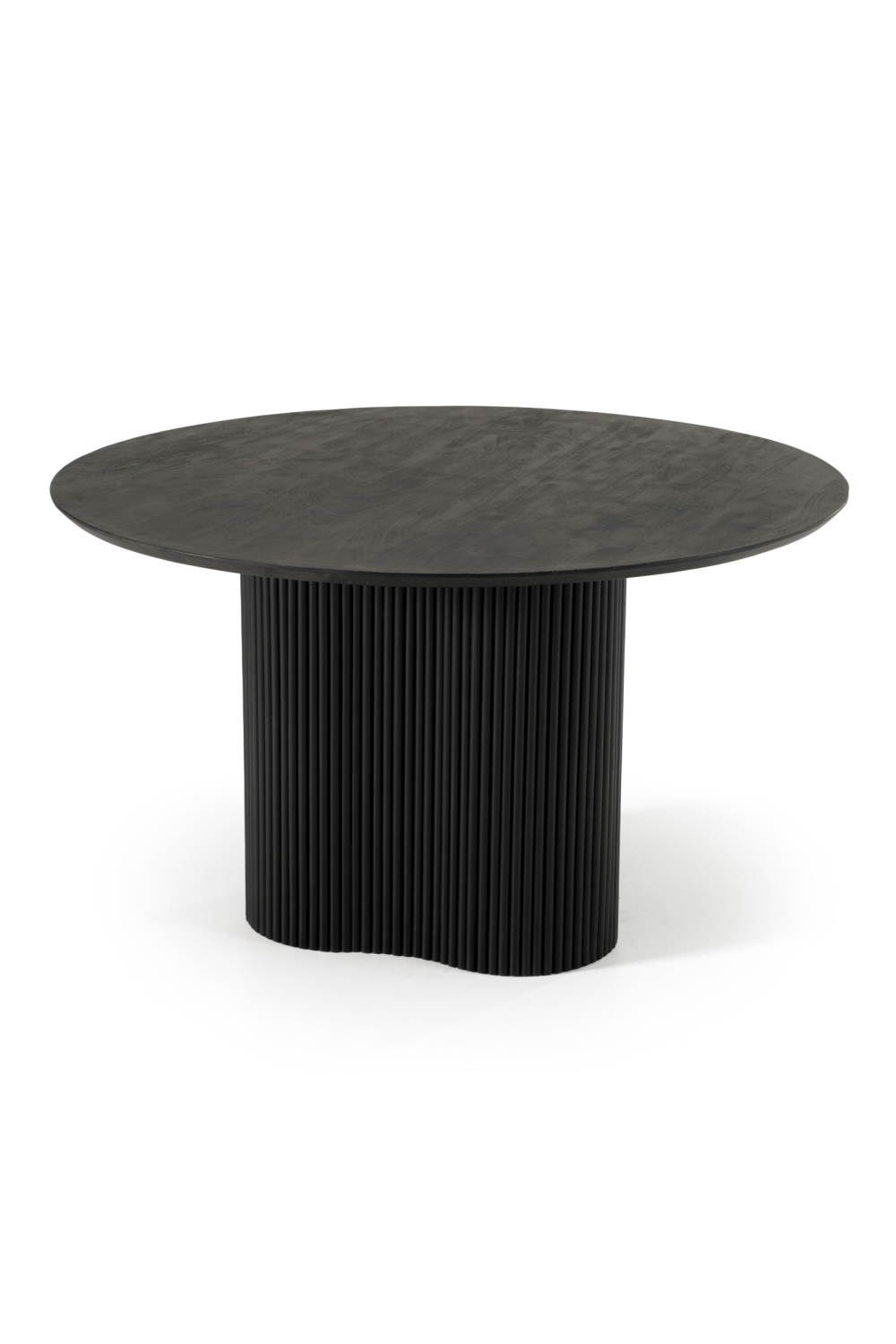 Black Wood Round Dining Table | OROA Modern Myra | Oroa.com