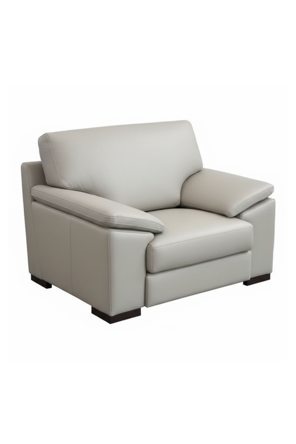 Gray Leather Lounge Chair | OROA Modern Morris | Oroa.com