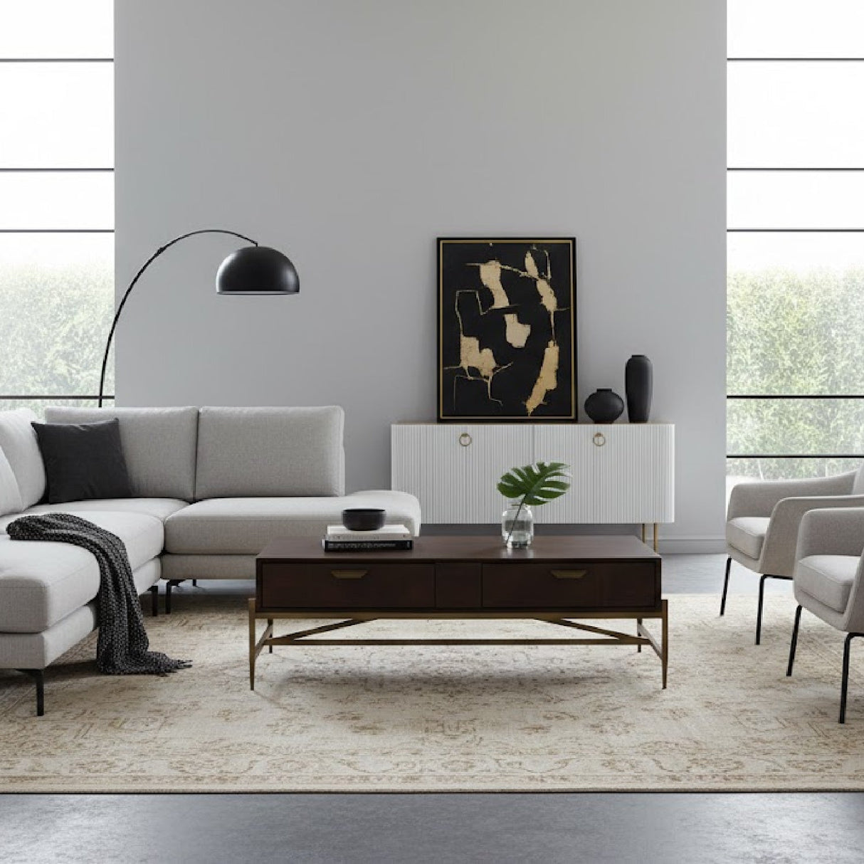 Acacia 2-Drawer Coffee Table | OROA Modern Shane | Oroa.com