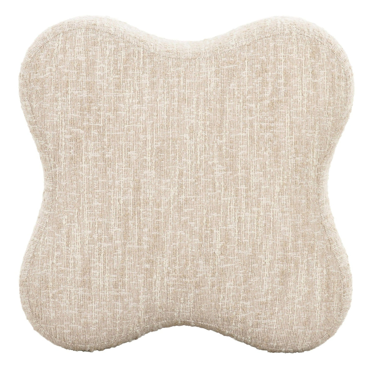 Beige Curved Ottoman | OROA Modern Spiro | Oroa.com