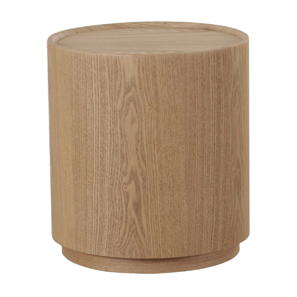 Natural Ash Round End Table – Quillen – front view