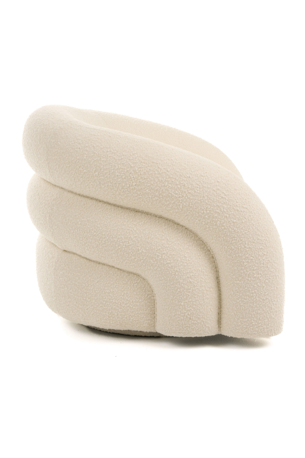 White Boucle Accent Chair | Oroa.com