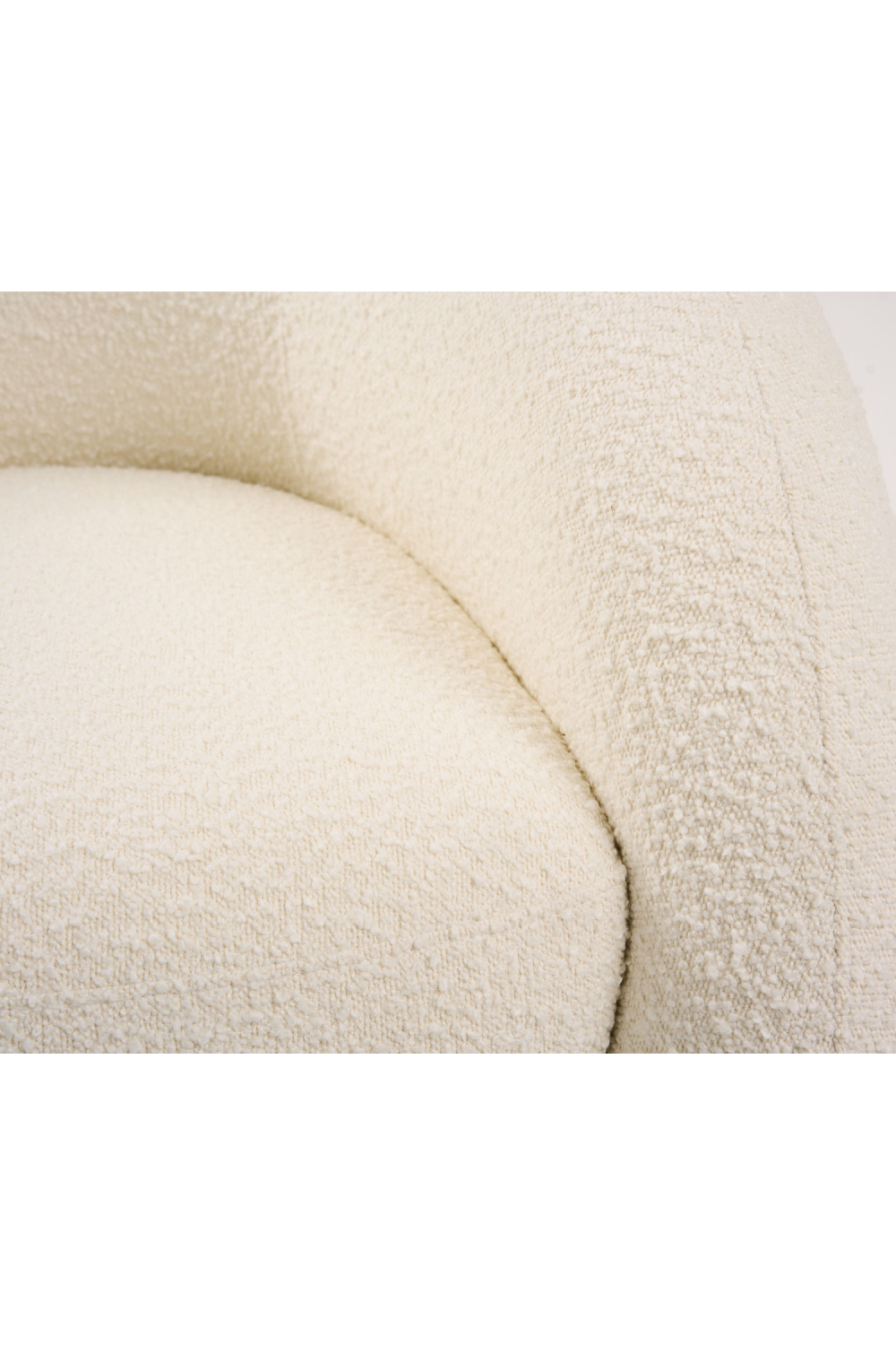 White Boucle Accent Chair | OROA Modern Joshua | Oroa.com