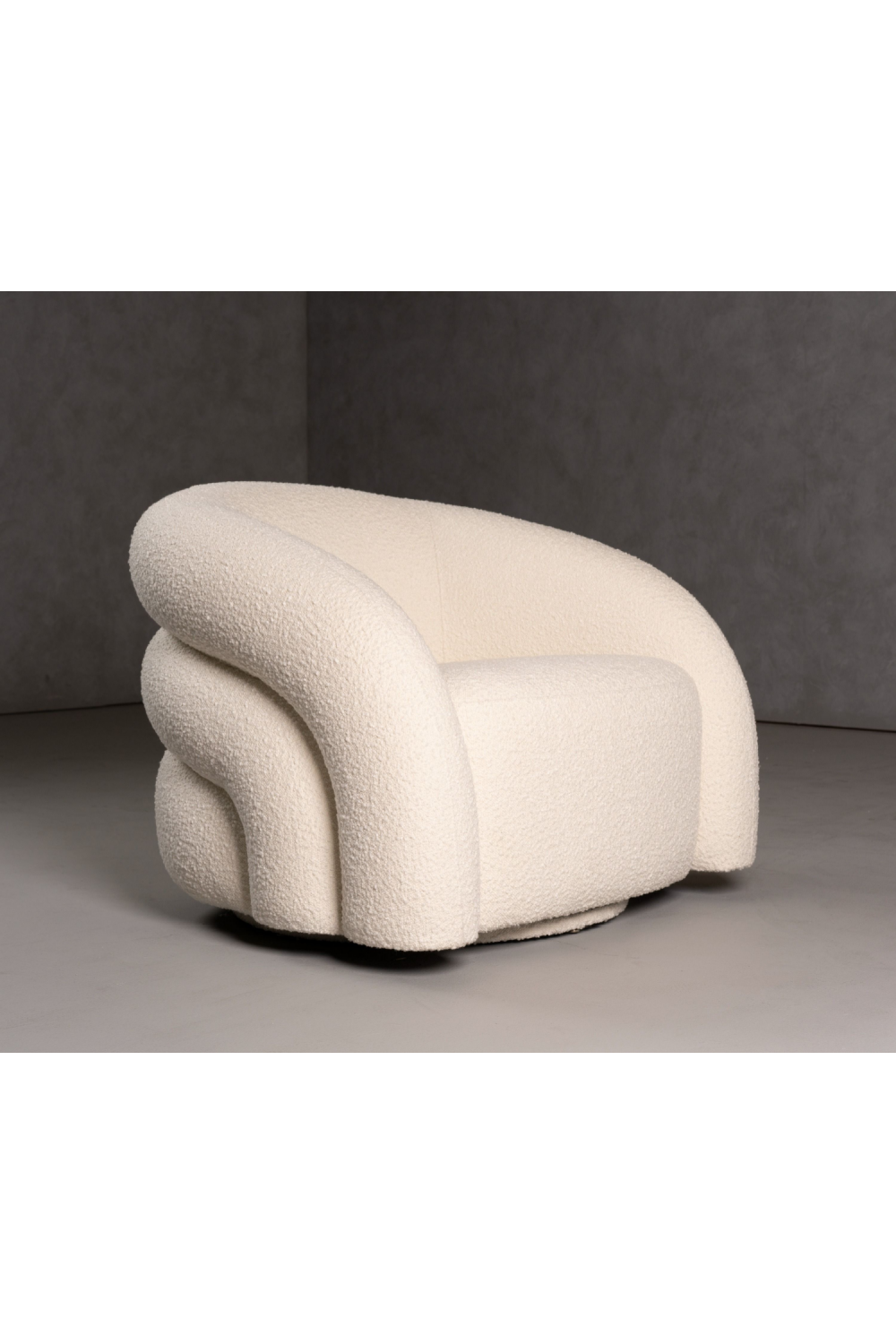 White Boucle Accent Chair | OROA Modern Joshua | Oroa.com