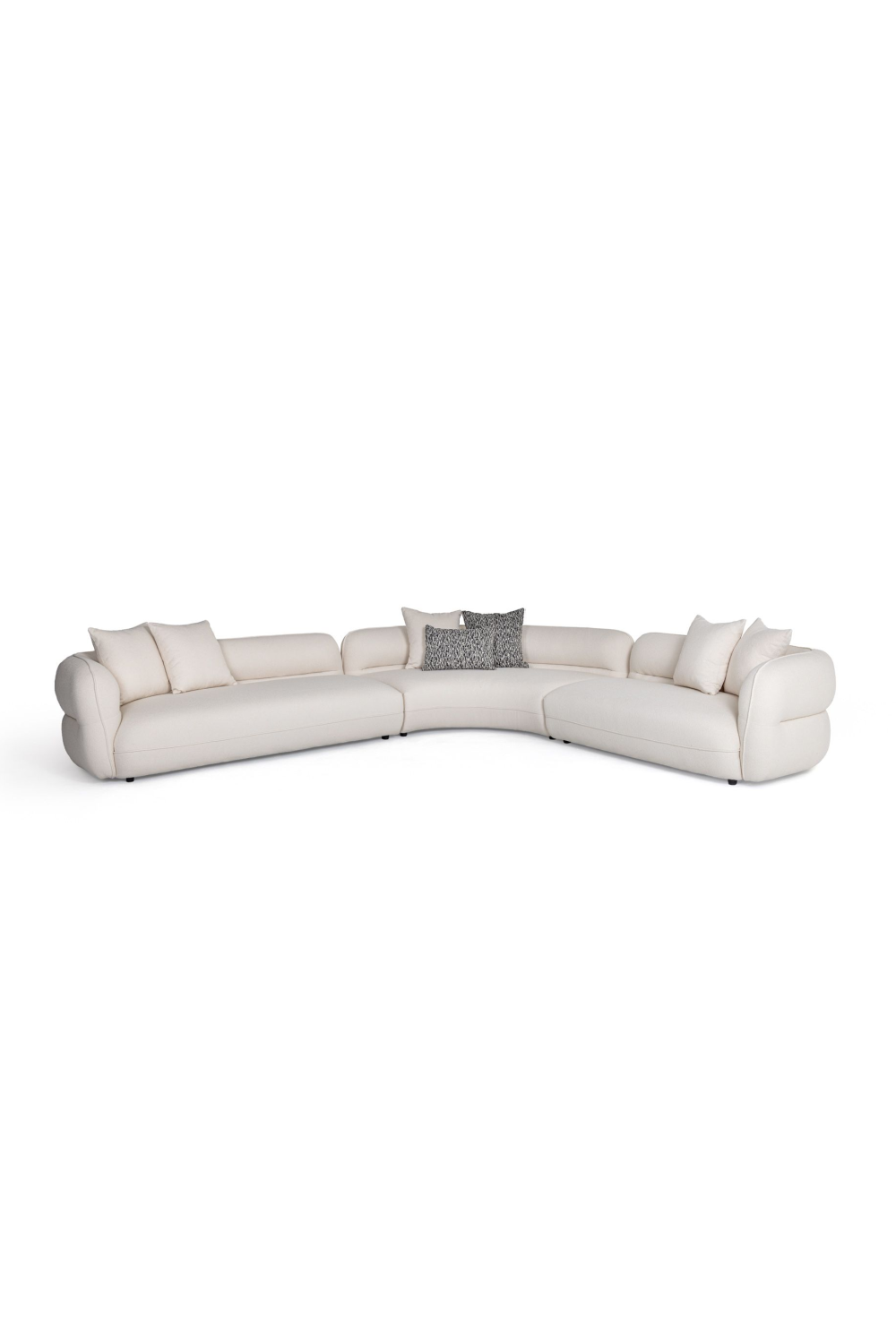 White L-Shaped Sectional Sofa | OROA Modern Drayton | Oroa.com
