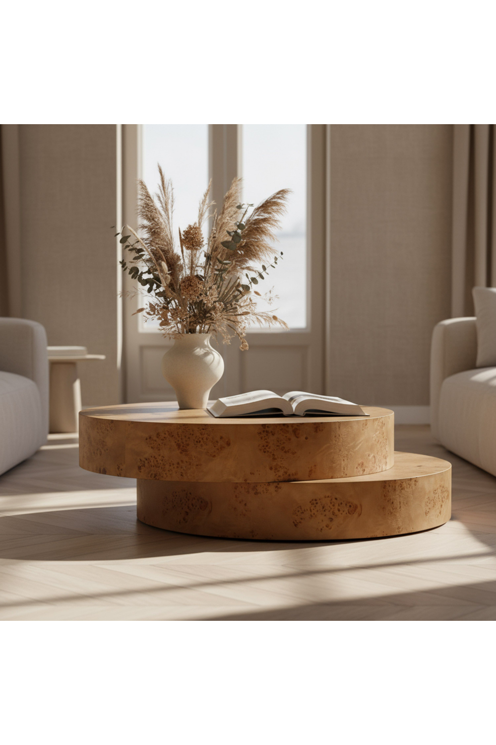 Burl Wood Coffee Table | OROA Modern Ely | Oroa.com