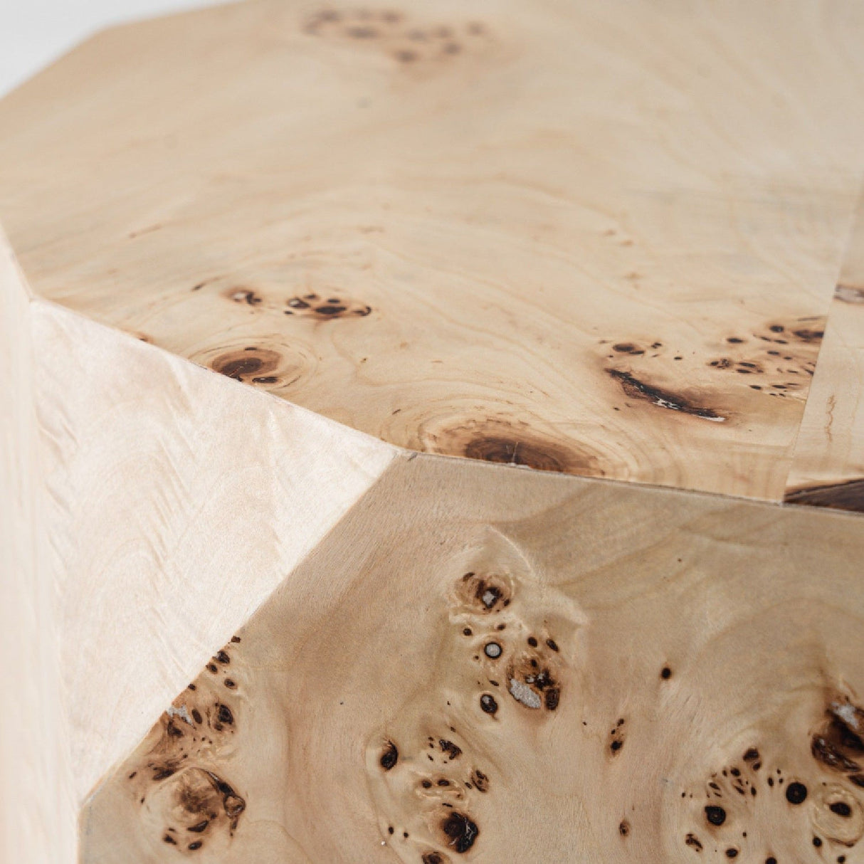 Mappa Burl End Table – July – rear view
