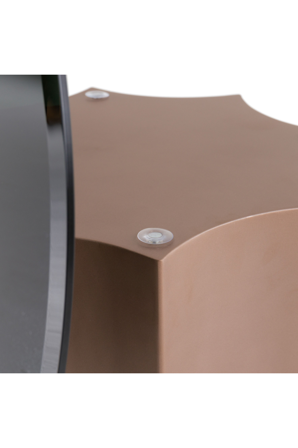 Black Mirror Round Coffee Table | OROA Modern Ingram | Oroa.com