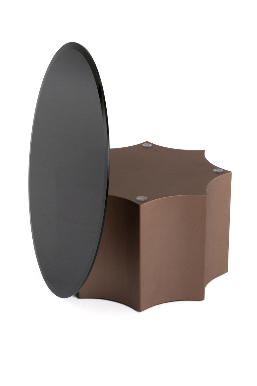 Black Glass Nesting Coffee Tables (2) | Oroa.com