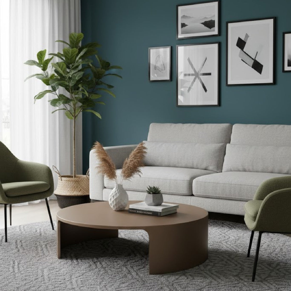 Round Low Coffee Table | OROA Modern Laura | Oroa.com