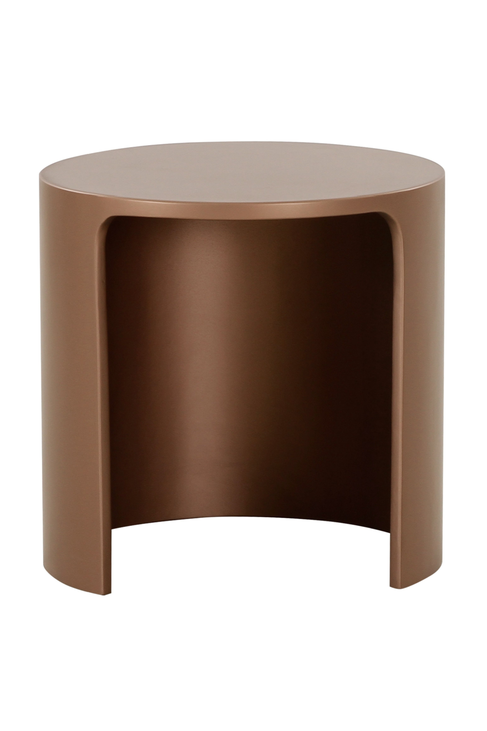 Olive Brown Round End Table | OROA Modern Laura | Oroa.com