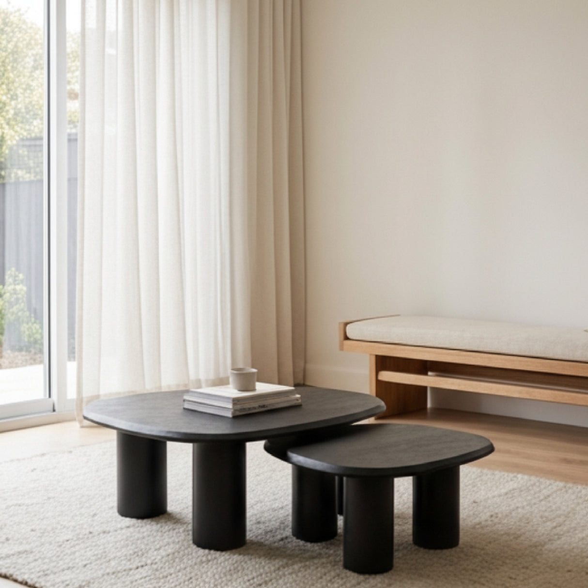 Freeform Ash Coffee Table Set (2) | Oroa.com