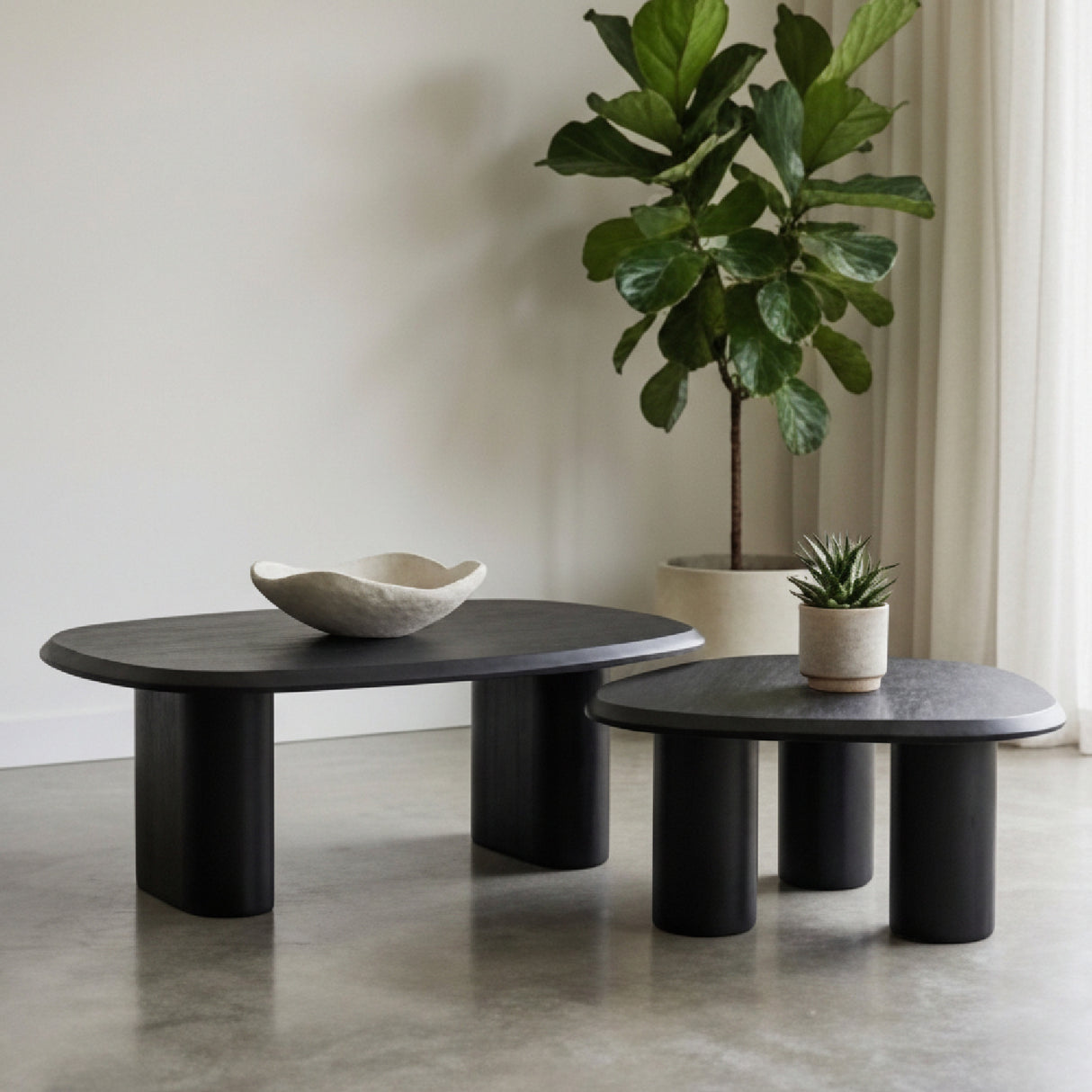 Freeform Ash Coffee Table Set (2) | Oroa.com