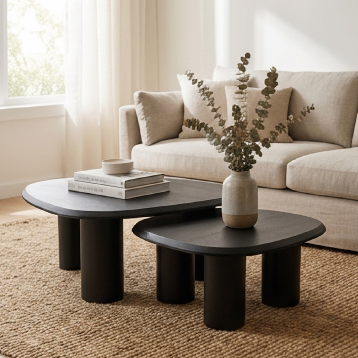 Freeform Ash Coffee Table Set (2) – Summit – alternate view 9