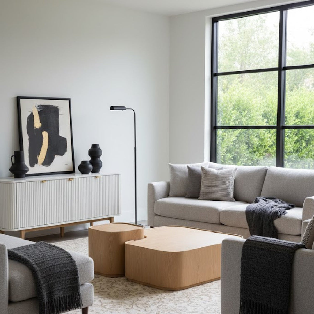Natural Ash Nesting Coffee Tables (2) | OROA Modern Quillen | Oroa.com