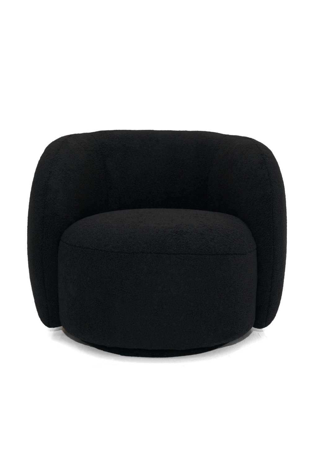 Black Rounded Accent Chair | OROA Modern Molina | Oroa.com