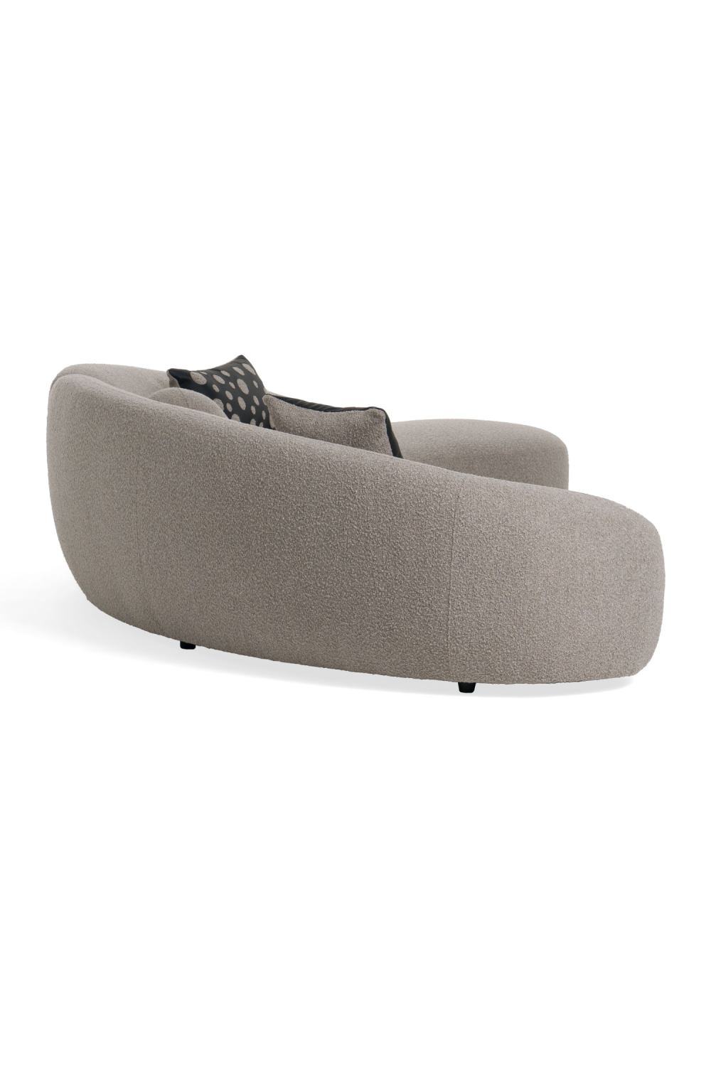 Curved Gray Sectional Sofa | Oroa.com