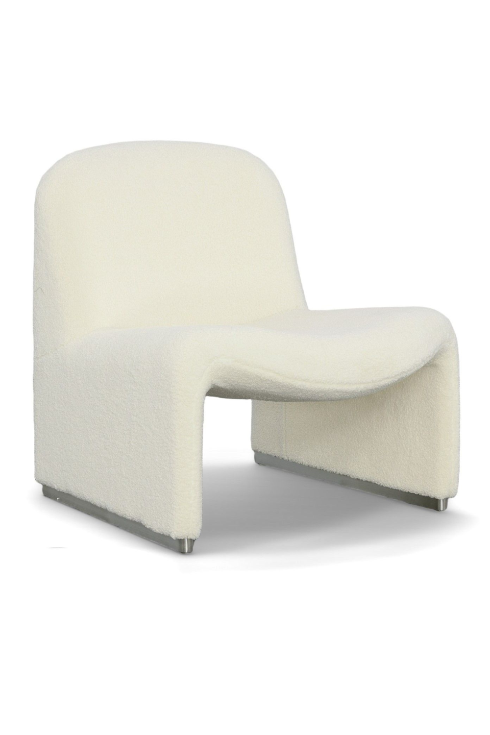 White Sloped-Back Accent Chair | OROA Modern Lito | Oroa.com