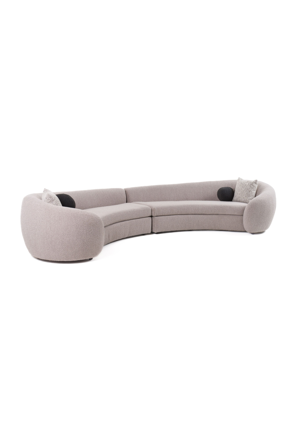 Gray Curved Sectional Sofa | OROA Modern Kilmer | Oroa.com