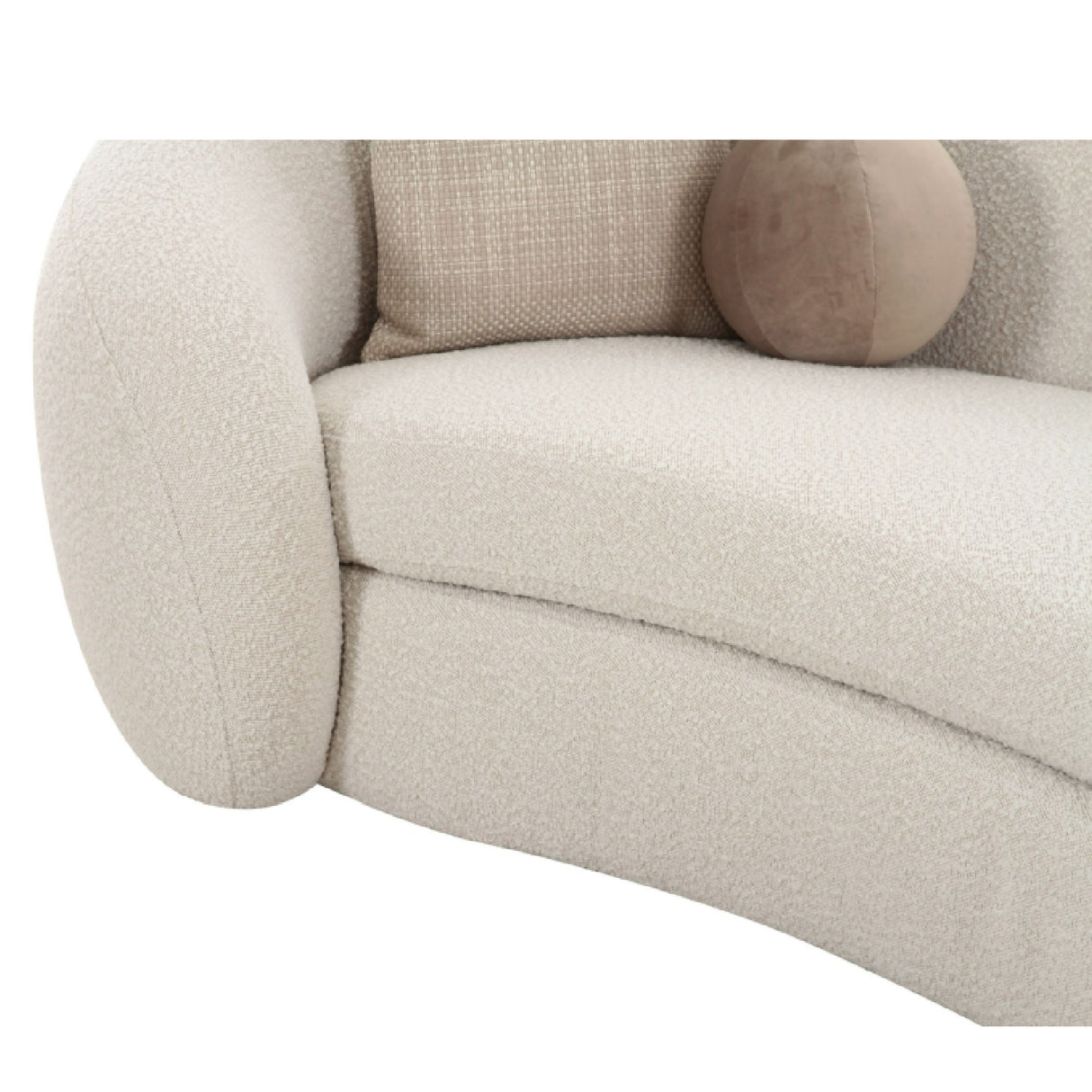 Curved White Sectional Sofa | Oroa.com