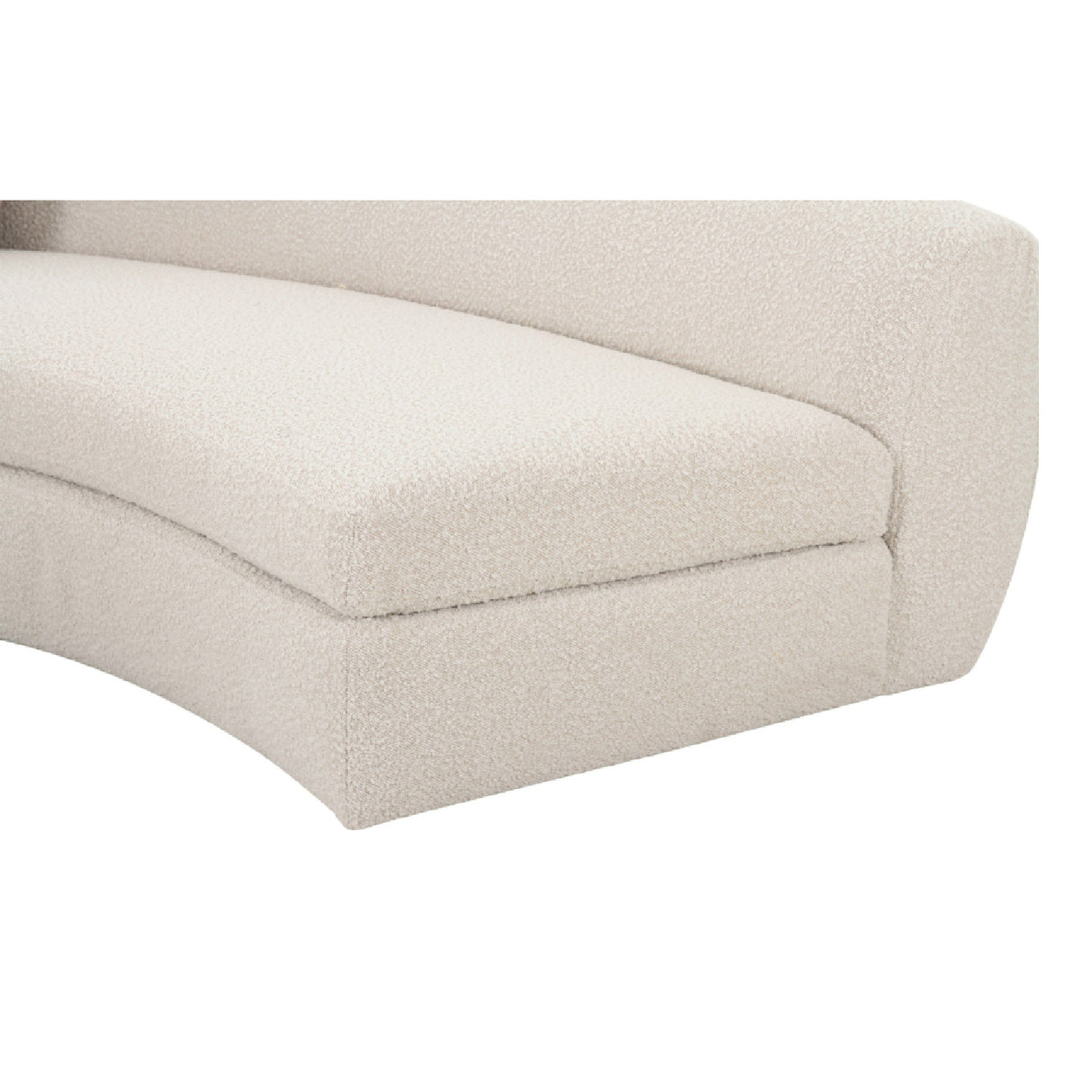 Curved White Sectional Sofa | Oroa.com