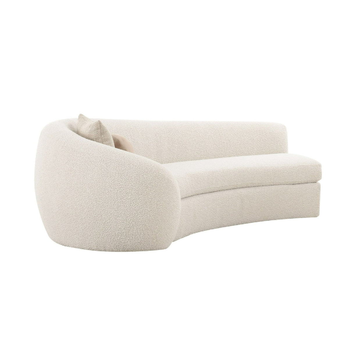Curved White Sectional Sofa – Kilmer – alternate view 5