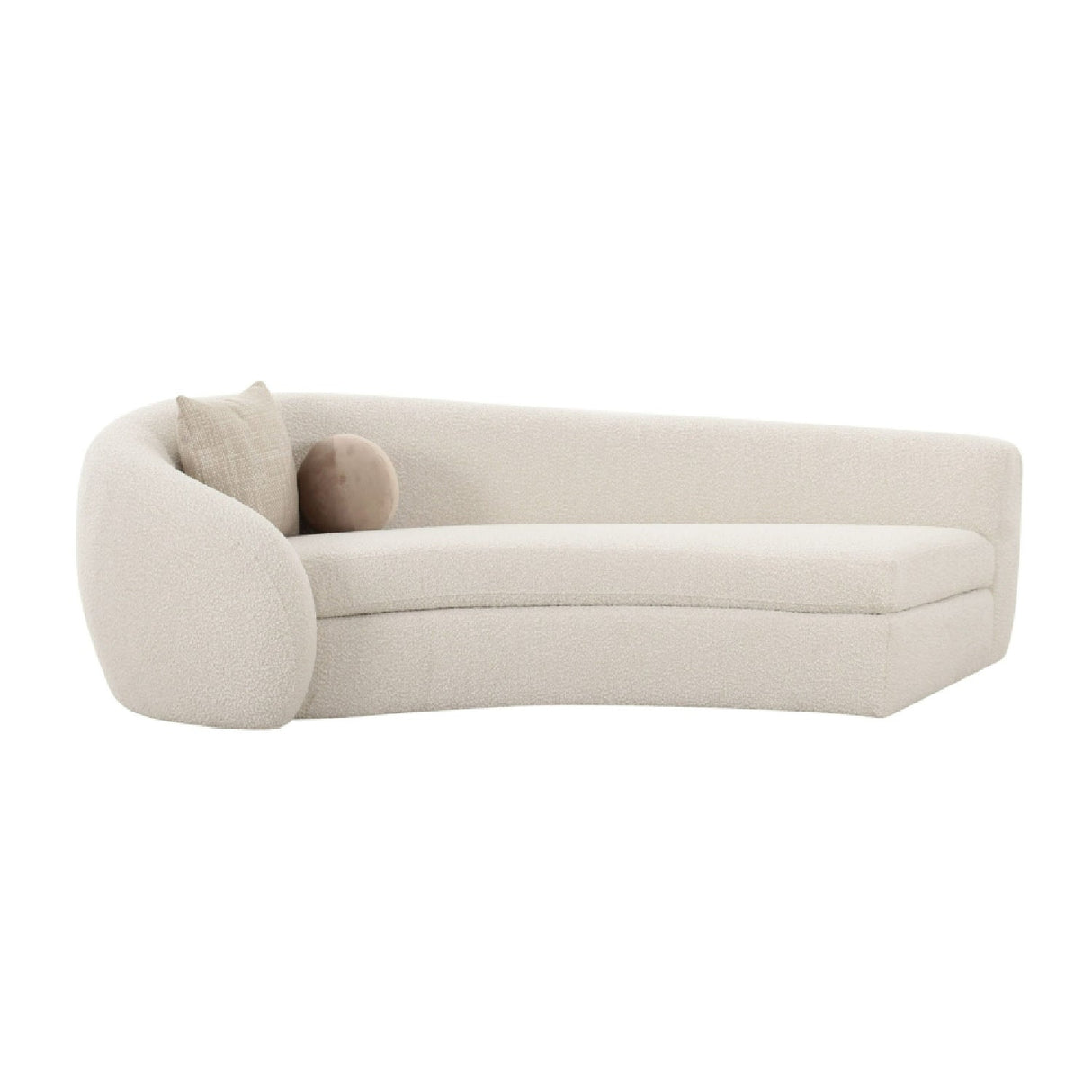 Curved White Sectional Sofa – Kilmer – alternate view 7