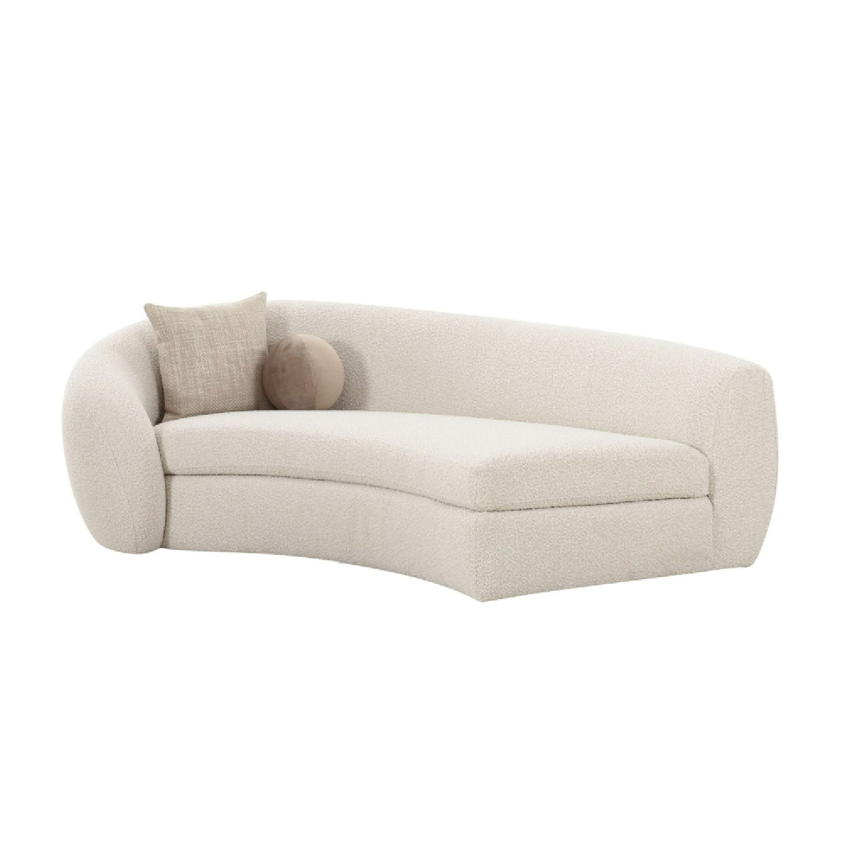 Curved White Sectional Sofa – Kilmer – alternate view 8