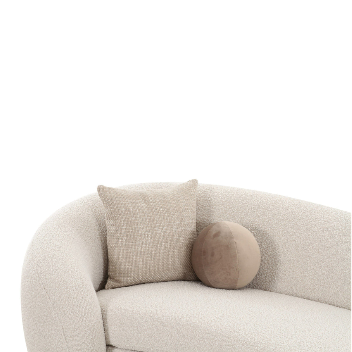 Curved White Sectional Sofa | Oroa.com