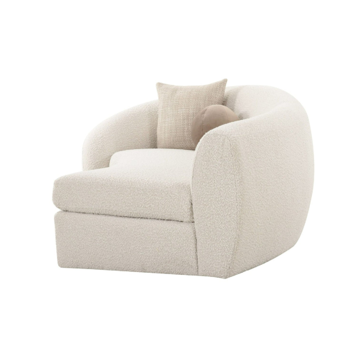 Curved White Sectional Sofa – Kilmer – alternate view 9