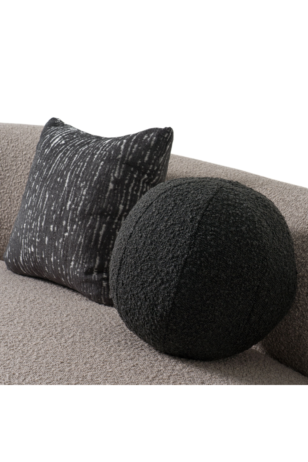 Gray Curved Sectional Sofa | Oroa.com
