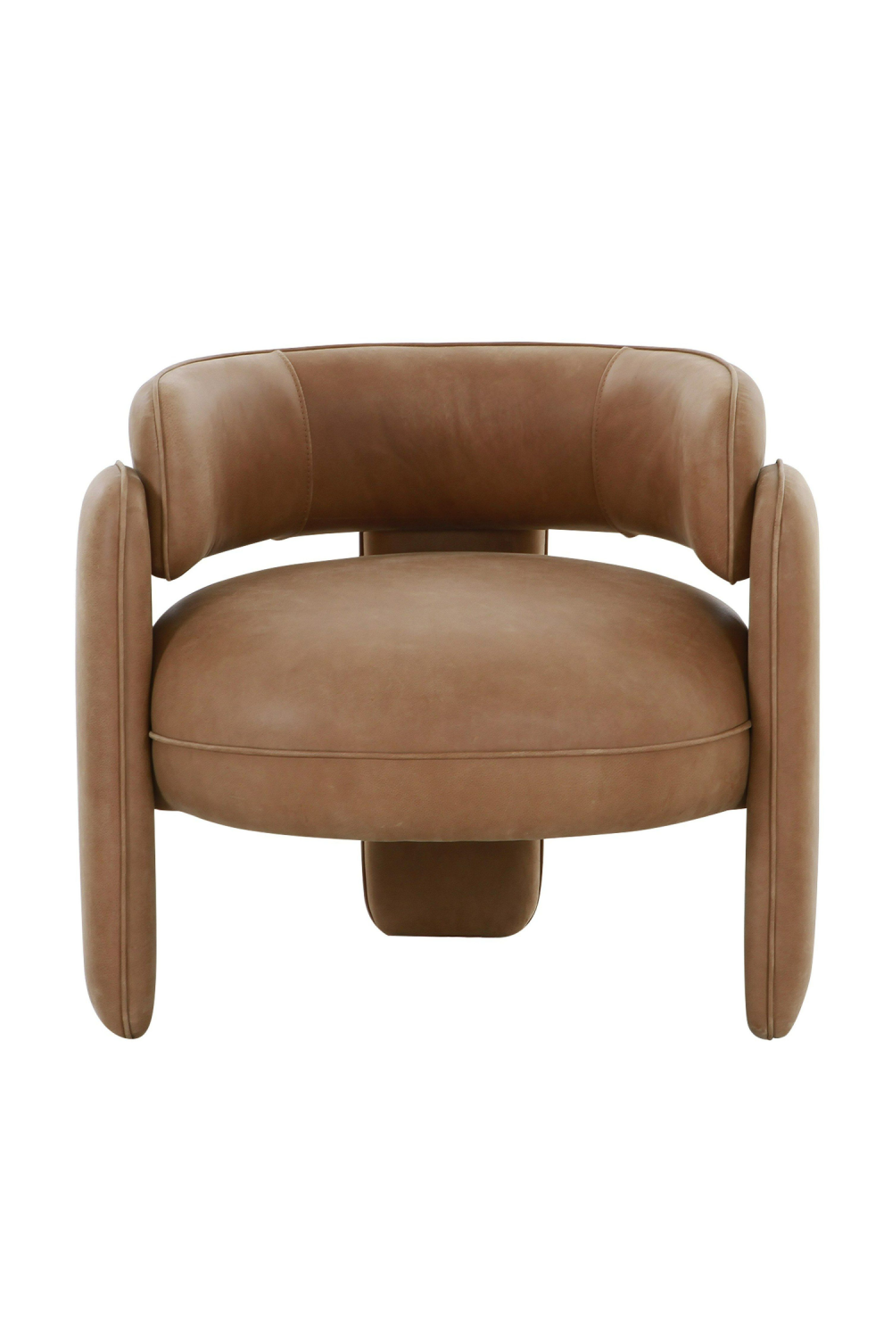 Brown Leather Accent Chair | OROA Modern Tioga | Oroa.com