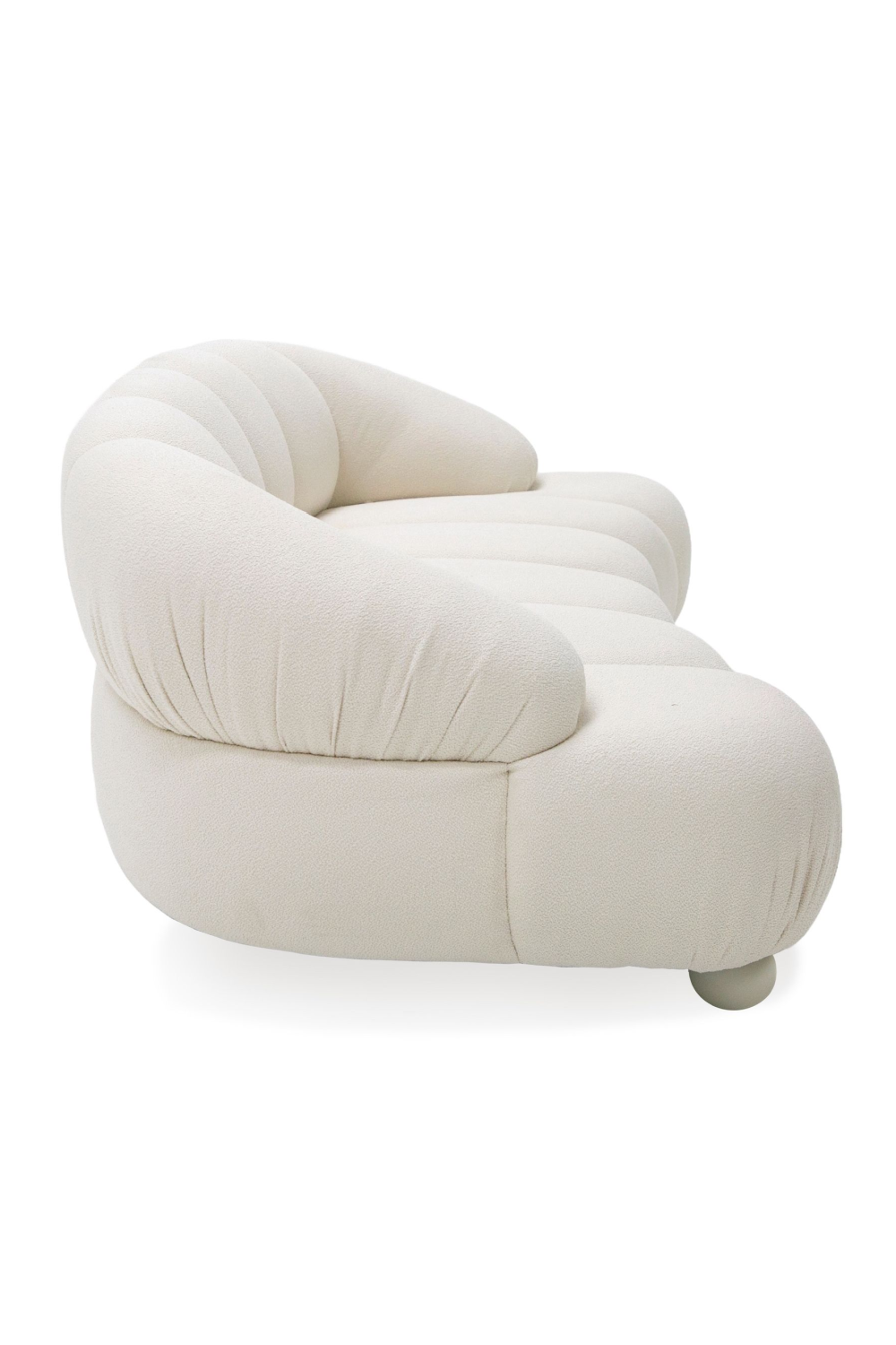 White Channeled Loveseat | OROA Modern Duran | Oroa.com