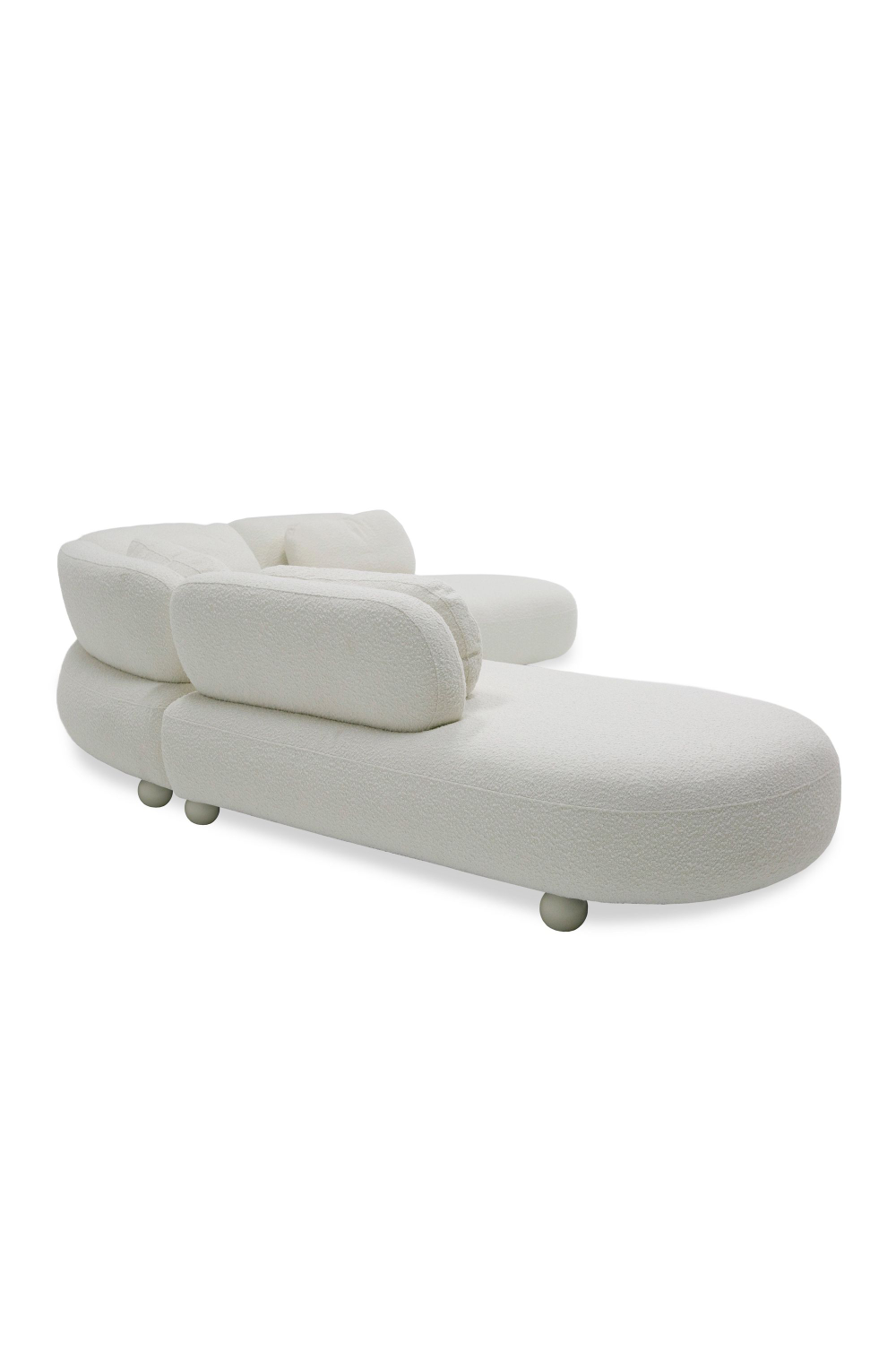 White Curved Modular Sofa | OROA Modern Gilberta | Oroa.com