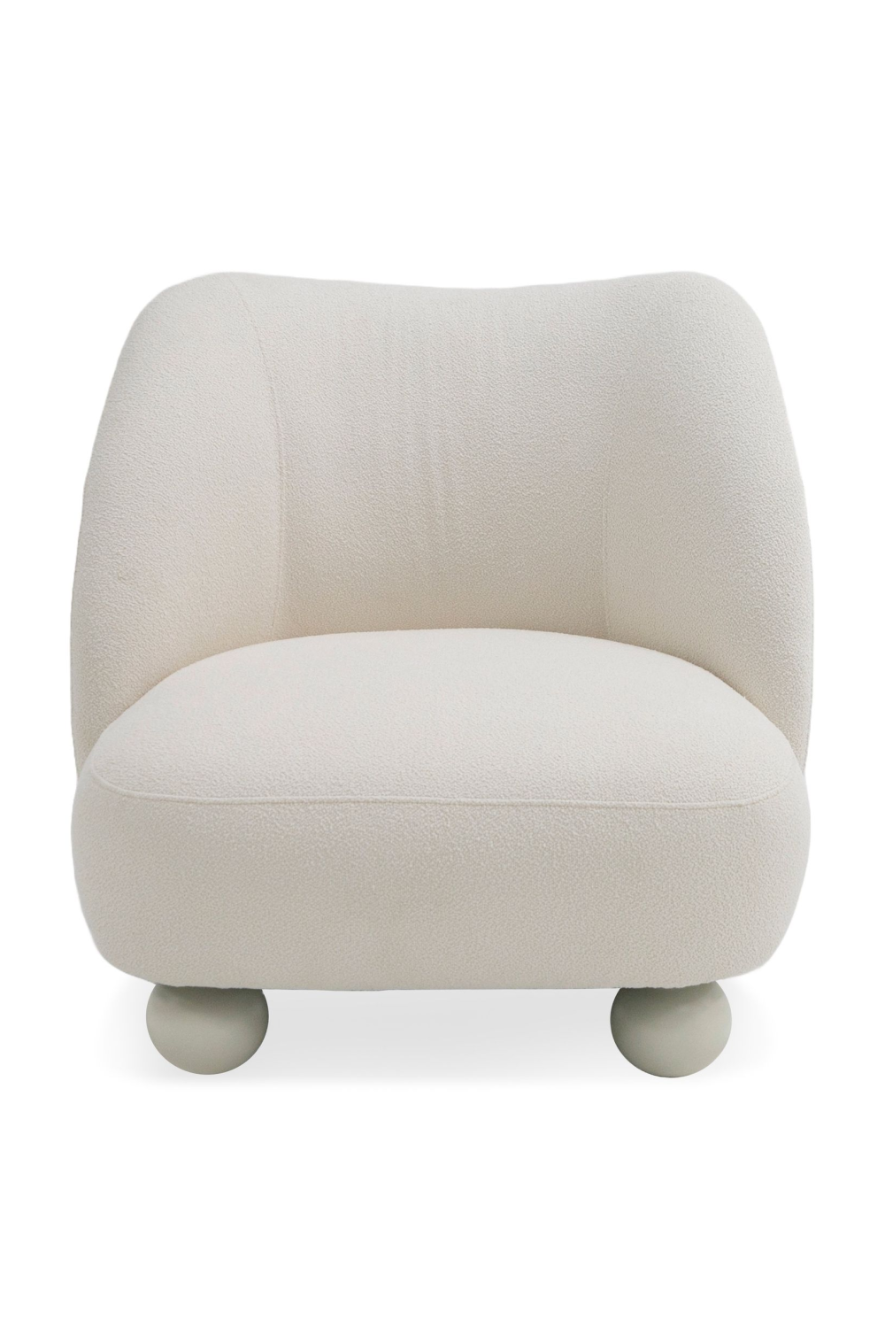 White Sloped-Back Accent Chair | Oroa.com