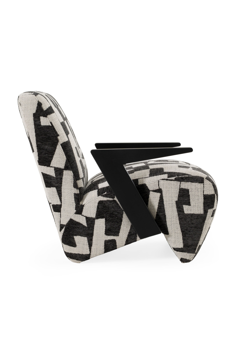 Black & White Patterned Accent Chair | OROA Modern Leana | Oroa.com