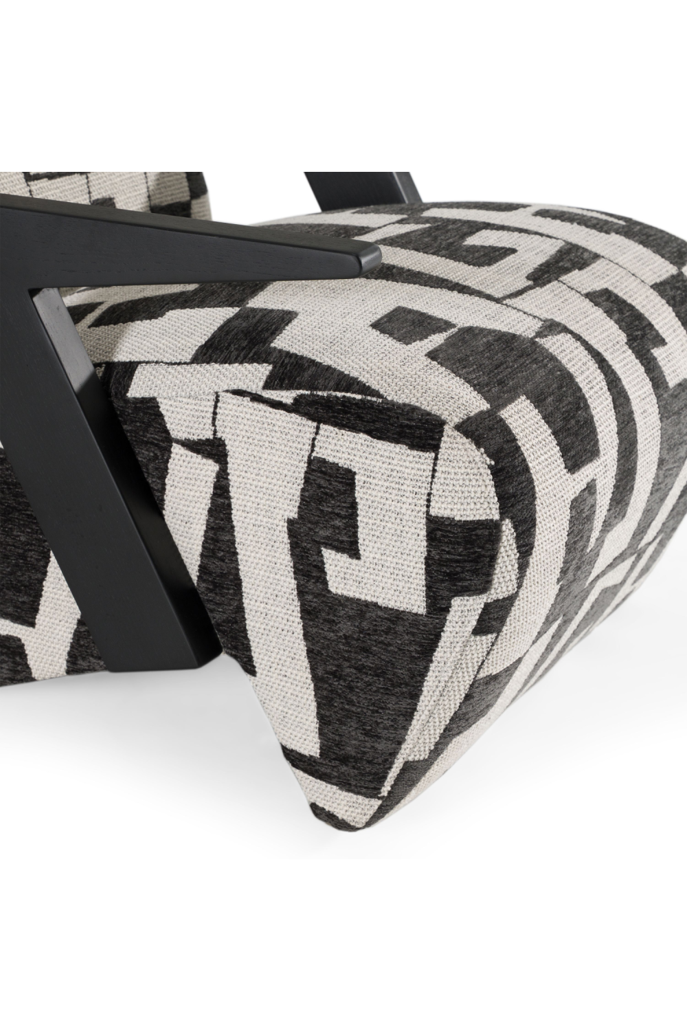 Black & White Patterned Accent Chair | OROA Modern Leana | Oroa.com