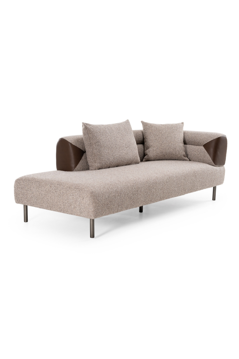 Brown Fabric Sectional Sofa | OROA Modern Plume | Oroa.com