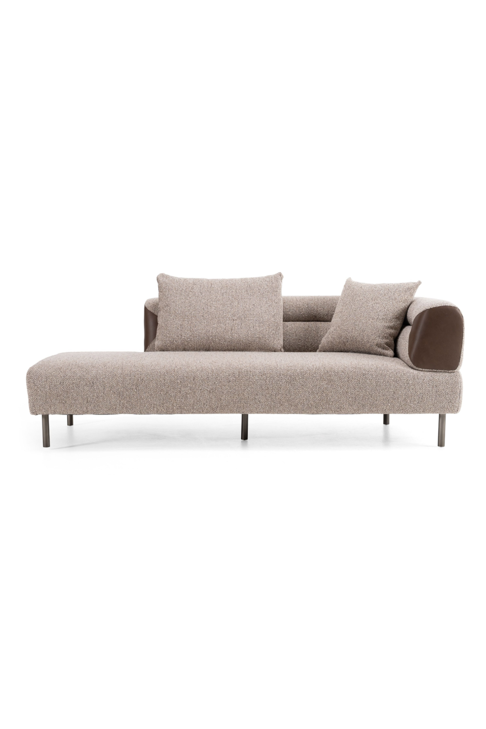 Brown Fabric Sectional Sofa | OROA Modern Plume | Oroa.com