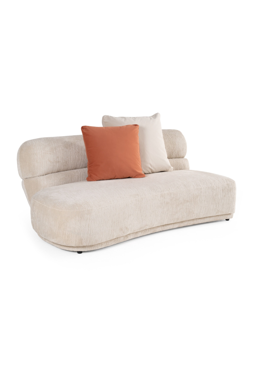 Beige Curved Sectional Sofa | OROA Modern Knight | Oroa.com