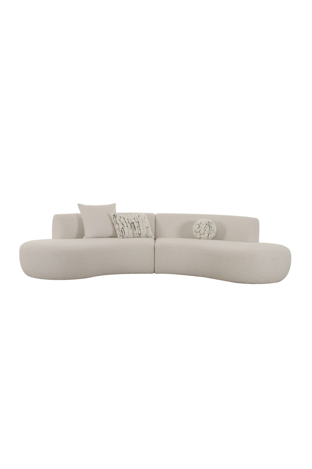 Curved Symmetrical Sectional Sofa | Oroa.com