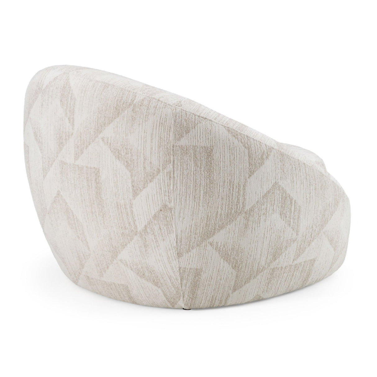 Beige Patterned Fabric Accent Chair – Gentle – alternate view 5