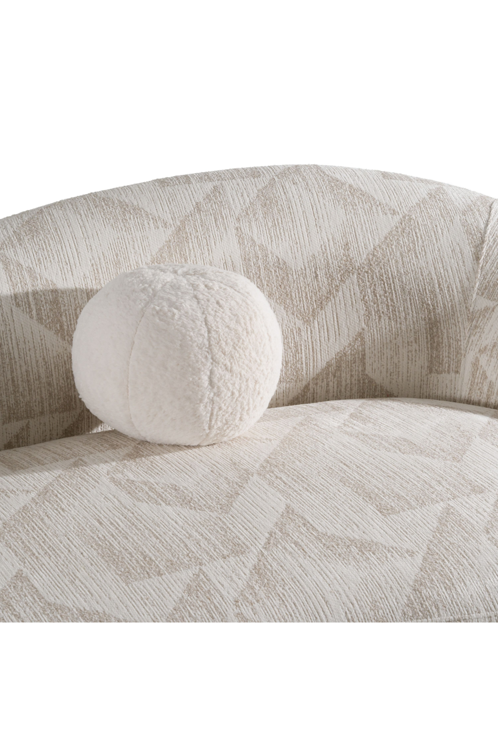 Beige Patterned Fabric Sofa – Gentle – alternate view 7