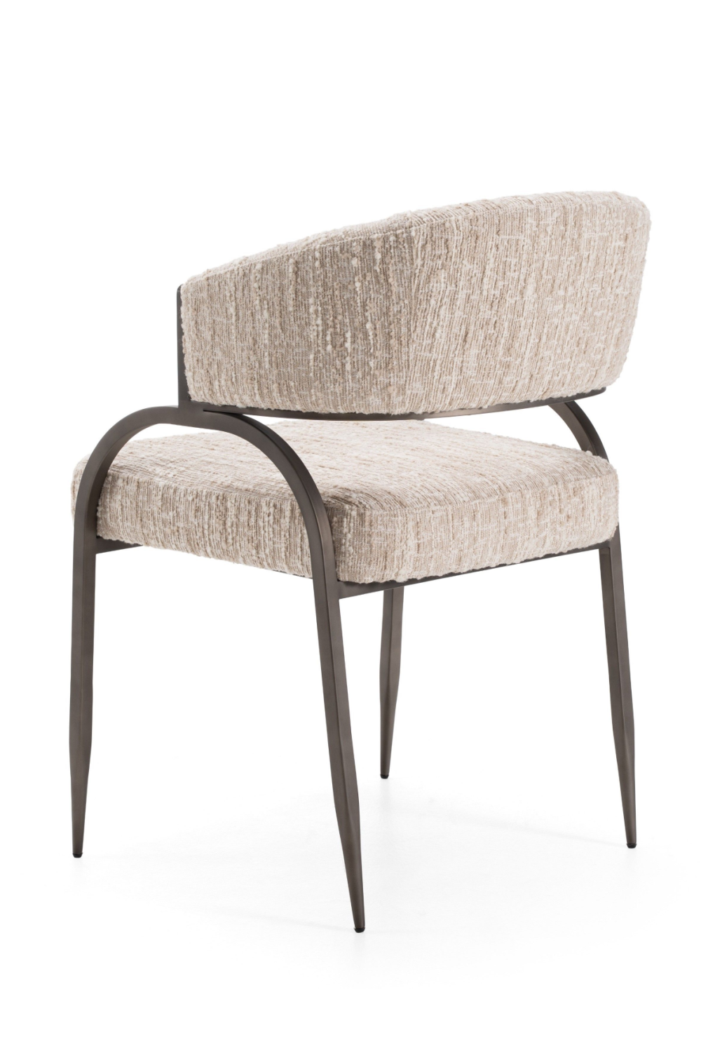 Beige Curved-Back Dining Chair | Oroa.com
