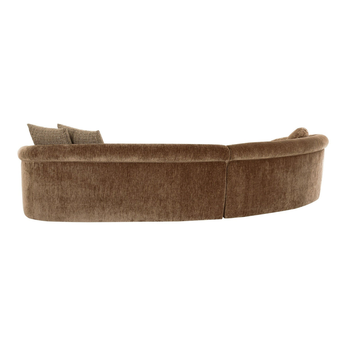 Brown Curved Sectional Sofa | OROA Modern Sheth | Oroa.com