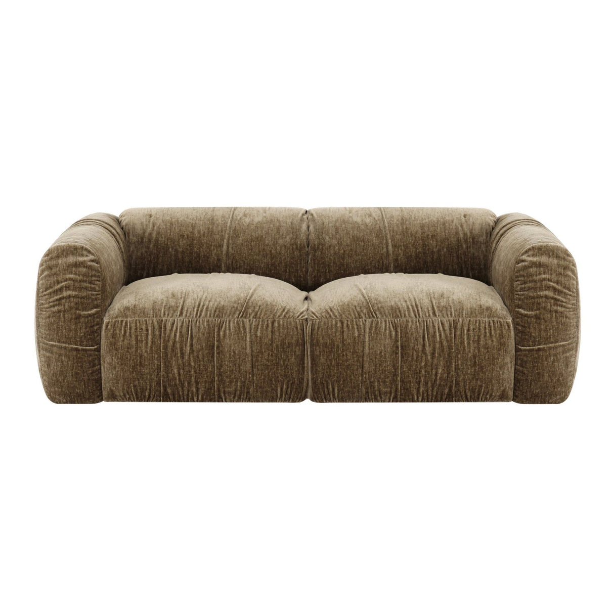 Tan Fabric Loveseat | OROA Modern Siegal | Oroa.com