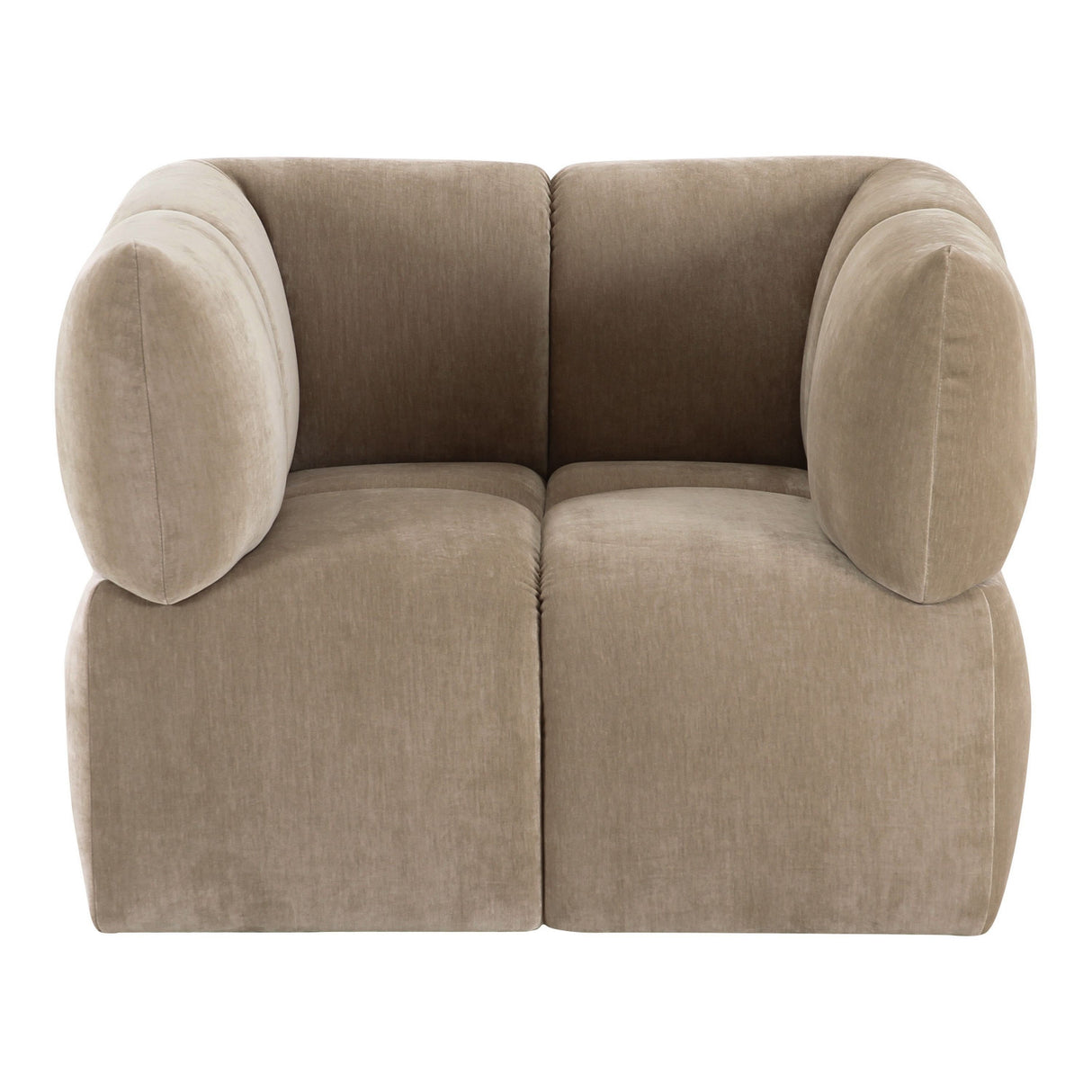 Taupe Modern Swivel Accent Chair | OROA Modern Marisol | Oroa.com